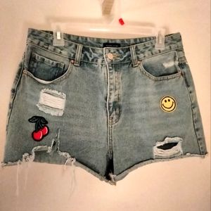Angel Kiss size 11/12 Denim distressed shorts.